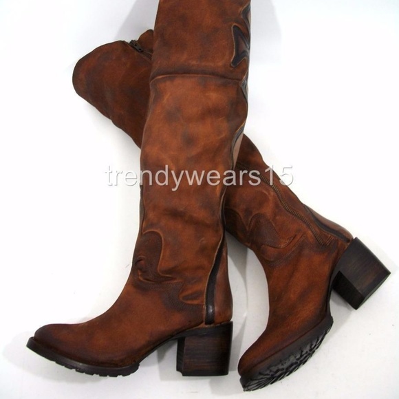 NEW FREEBIRD BY STEVEN FIRE SUEDE TALL CROSS BOOT - Picture 6 of 7
